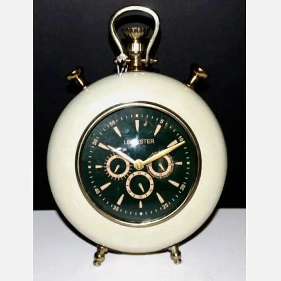 New Large Rustic VTG Table Clock Decorative Desk and Shelf Clock Room Decor - Picture 1 of 2